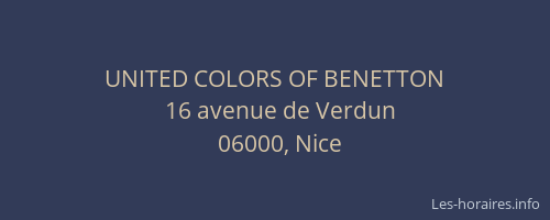 UNITED COLORS OF BENETTON