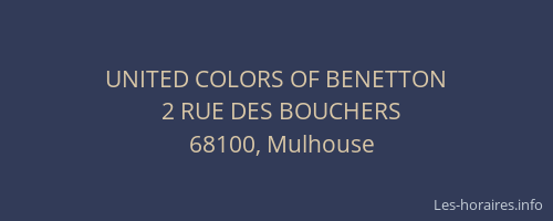 UNITED COLORS OF BENETTON