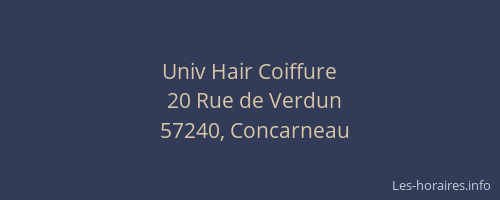 Univ Hair Coiffure
