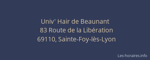 Univ' Hair de Beaunant