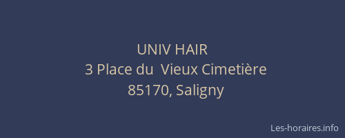UNIV HAIR
