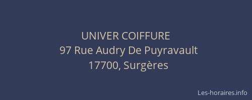 UNIVER COIFFURE
