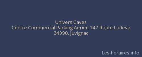 Univers Caves