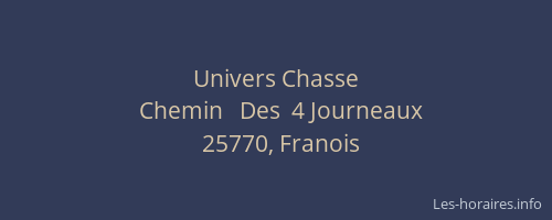 Univers Chasse
