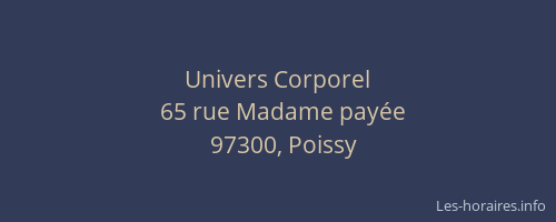 Univers Corporel