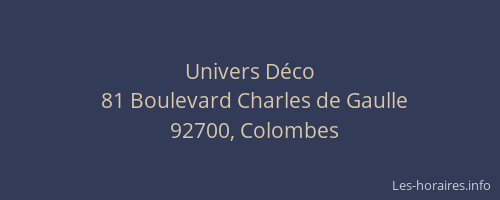Univers Déco