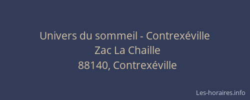 Univers du sommeil - Contrex&eacute;ville