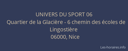 UNIVERS DU SPORT 06