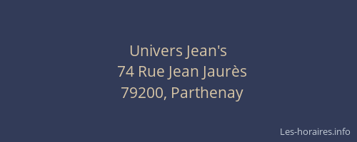 Univers Jean's