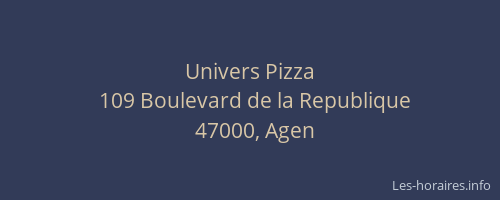 Univers Pizza