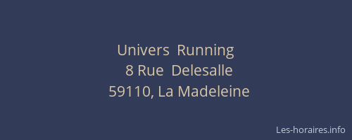 Univers  Running