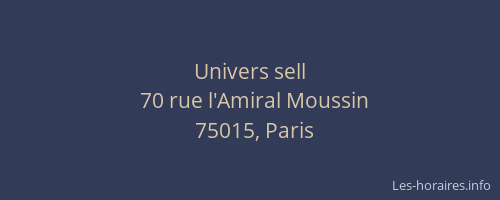 Univers sell