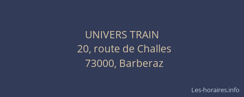 UNIVERS TRAIN
