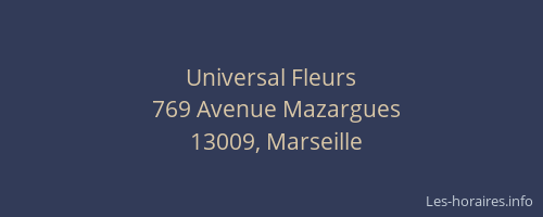 Universal Fleurs