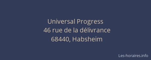Universal Progress