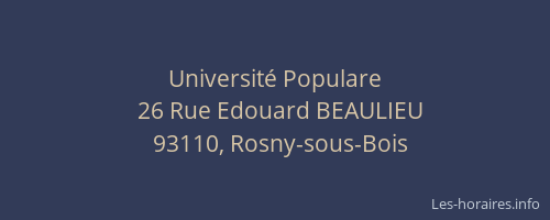 Université Populare
