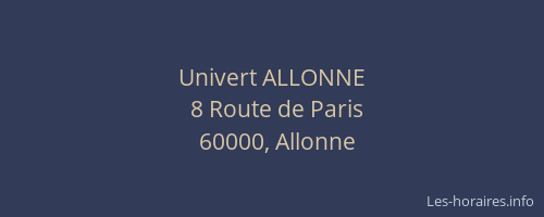 Univert ALLONNE