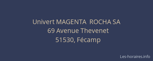 Univert MAGENTA  ROCHA SA