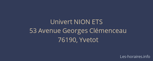 Univert NION ETS