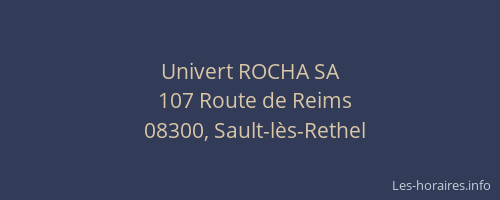 Univert ROCHA SA