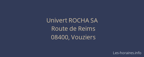Univert ROCHA SA