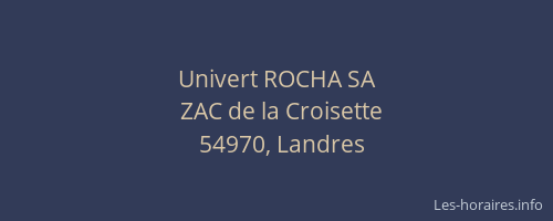 Univert ROCHA SA