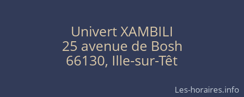 Univert XAMBILI