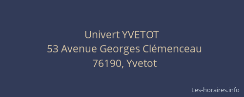 Univert YVETOT