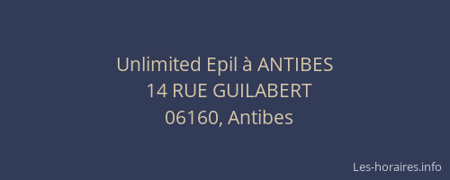 Unlimited Epil à ANTIBES