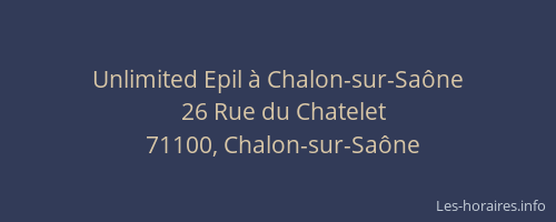 Unlimited Epil à Chalon-sur-Saône