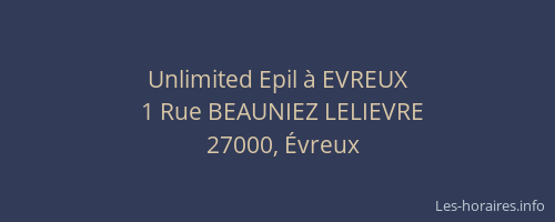 Unlimited Epil à EVREUX