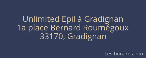 Unlimited Epil à Gradignan