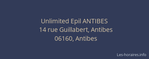 Unlimited Epil ANTIBES