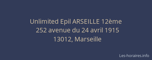 Unlimited Epil ARSEILLE 12ème