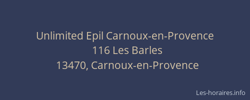 Unlimited Epil Carnoux-en-Provence