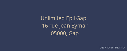 Unlimited Epil Gap