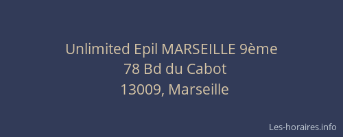 Unlimited Epil MARSEILLE 9ème