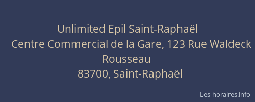 Unlimited Epil Saint-Raphaël