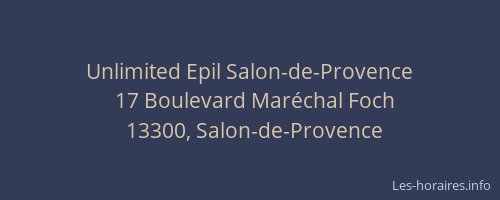 Unlimited Epil Salon-de-Provence