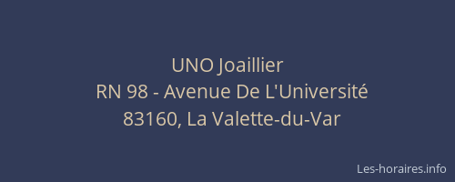UNO Joaillier