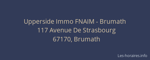 Upperside Immo FNAIM - Brumath