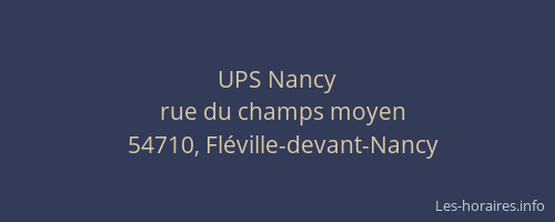 UPS Nancy