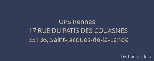 UPS Rennes