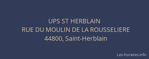 UPS ST HERBLAIN