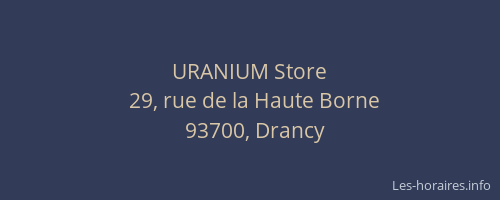 URANIUM Store