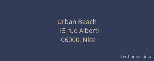Urban Beach