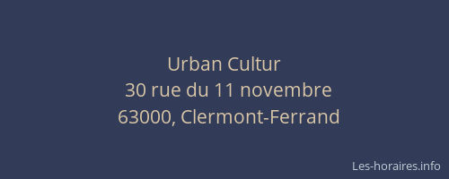 Urban Cultur