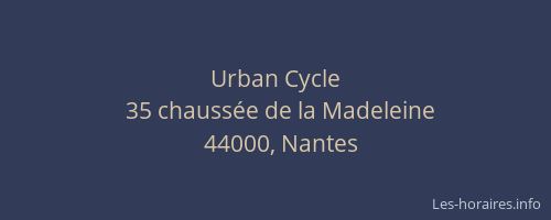 Urban Cycle