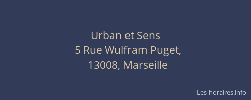 Urban et Sens