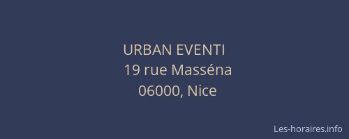 URBAN EVENTI